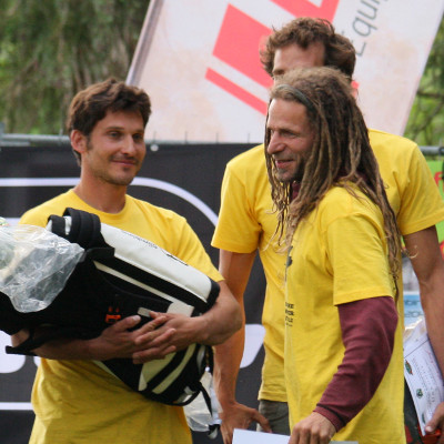 Deutsche Baumklettermeisterschaft 2012: Ronny, Moritz, Bernd