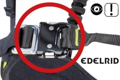 EDELRID Sicherheitshinweis: Click-Lock Schnallen