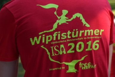 T-Shirt von den Süddeutschen Meisterschaften im Baumklettern 2016