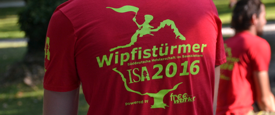 T-Shirt von den Süddeutschen Meisterschaften im Baumklettern 2016