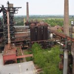 Altes verrostete Industrieanlage