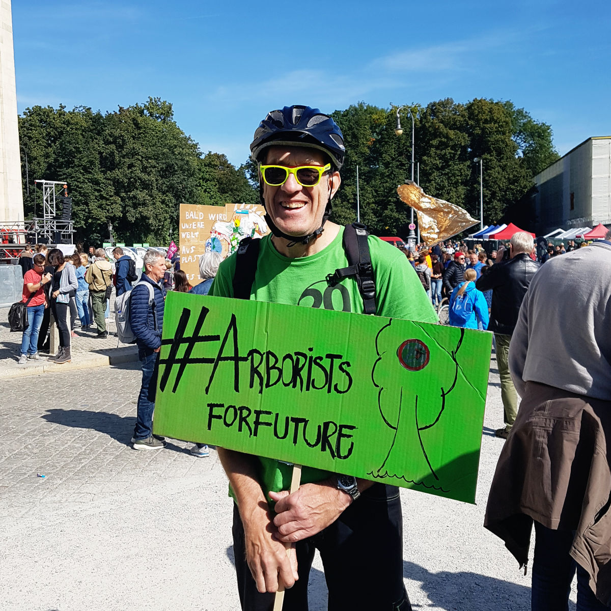 Johannes auf der Klimademo 2019 in München