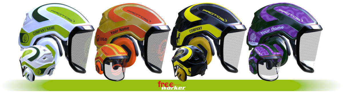 Casque personnalisé Protos intégral Arborist spécial Apprenti(e)