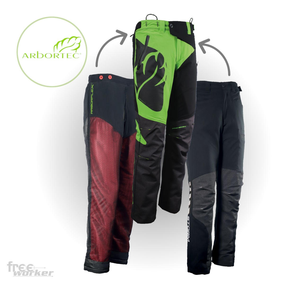 Arbortec Breatheflex Pro Lime Pantalon anti-coupure