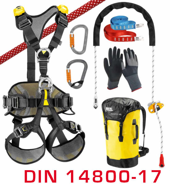 Appliance Set for Protection against Falling according to DIN 14800-17